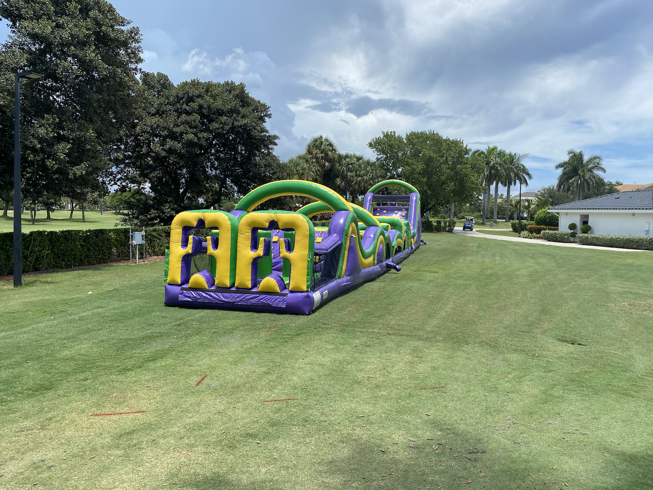 100Ft Double Lane Radical Run Obstacle Course Rental in Miami